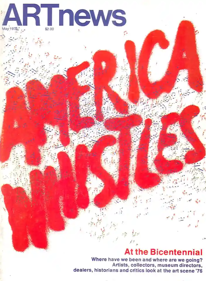 Ed Ruscha America Whistles Art News Magazine cover