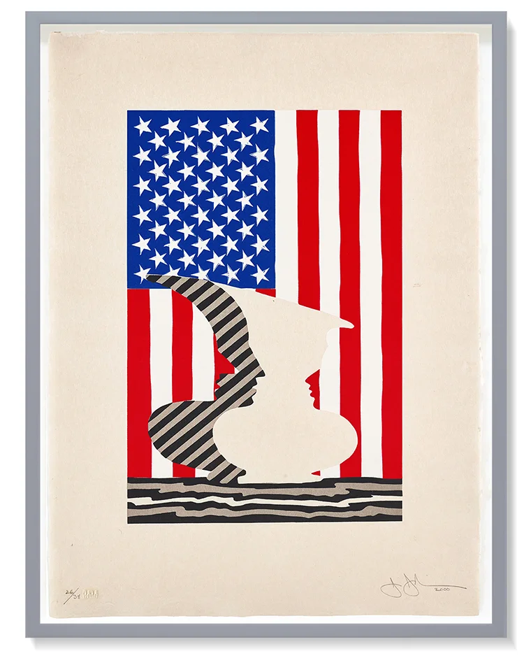 Untitled (Flag and Vase), 2000
