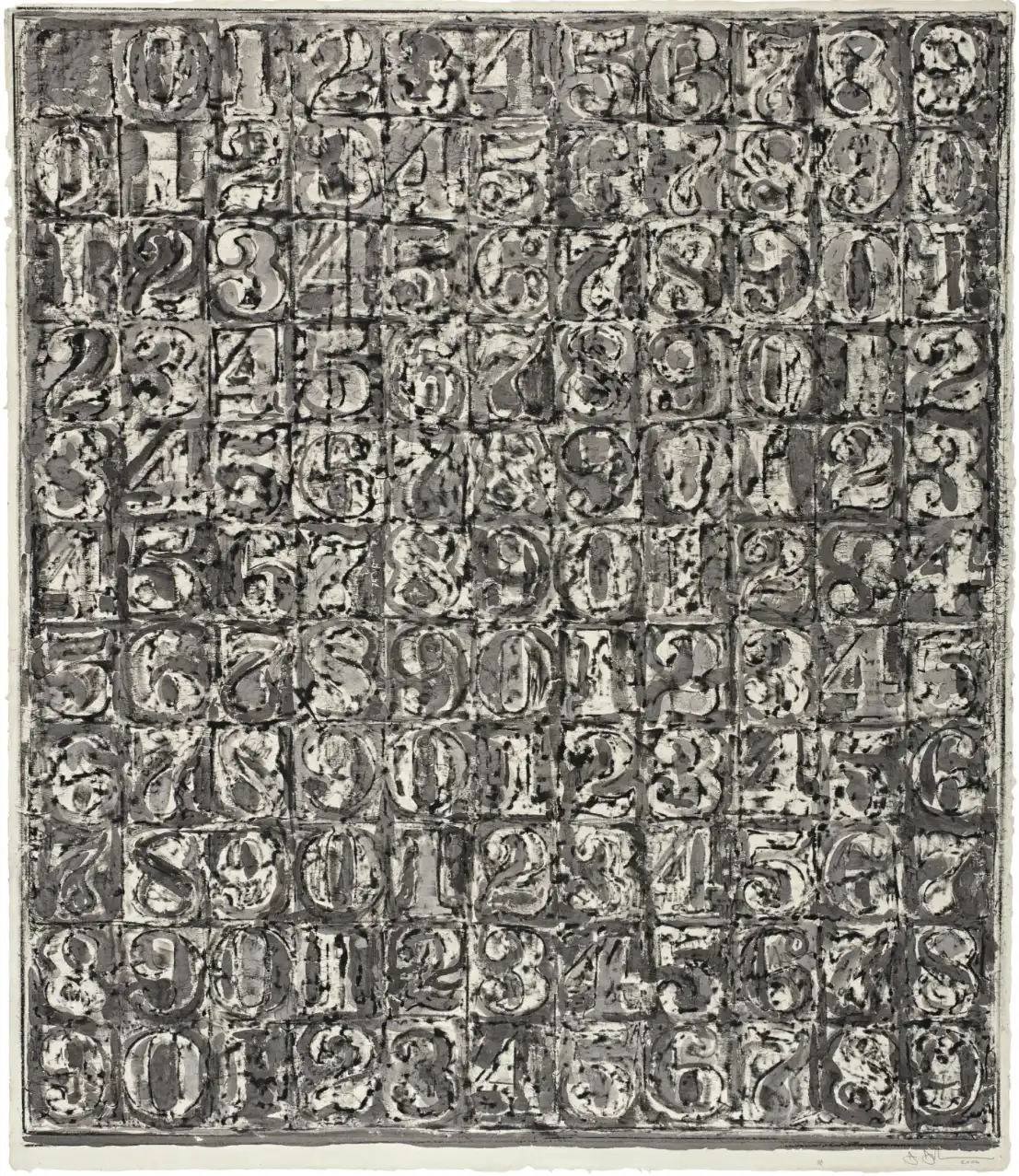 Jasper Johns Numbers 2006