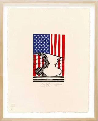 Jasper Johns Flag Vase