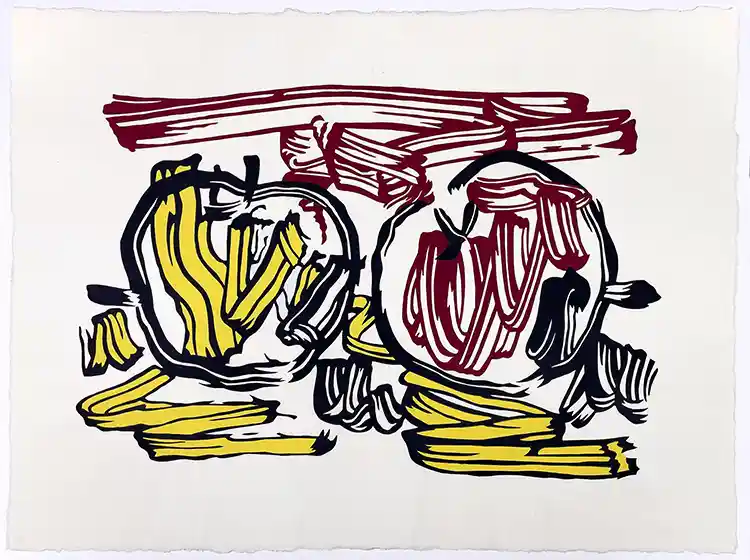 Roy Lichtenstein Red and Yellow Apple